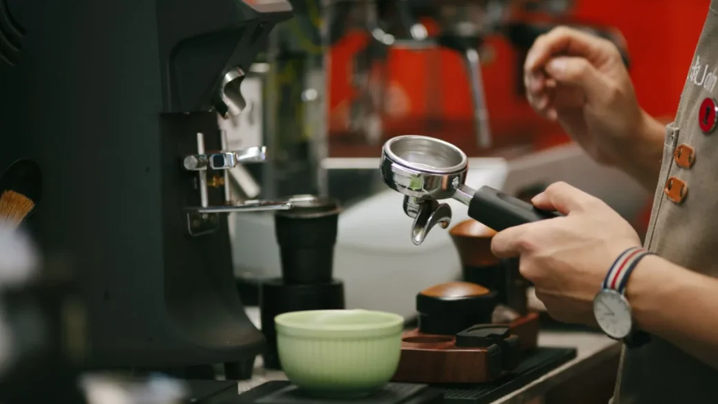 Adjusting grind size finer to slow the shot