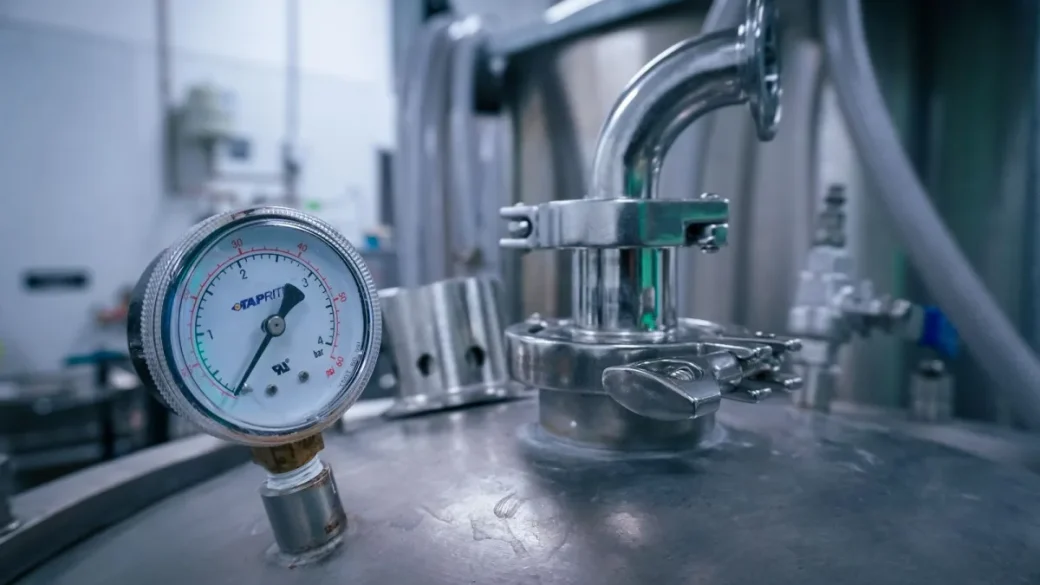 Reading the pressure gauge during a shot