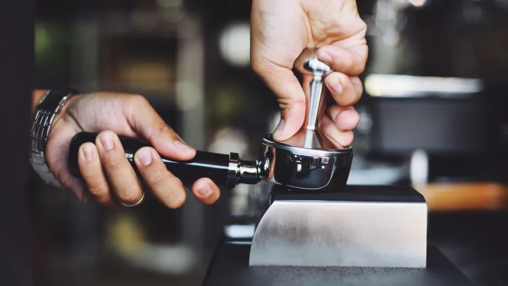 Running a blind-basket pressure test on a Gaggia Classic